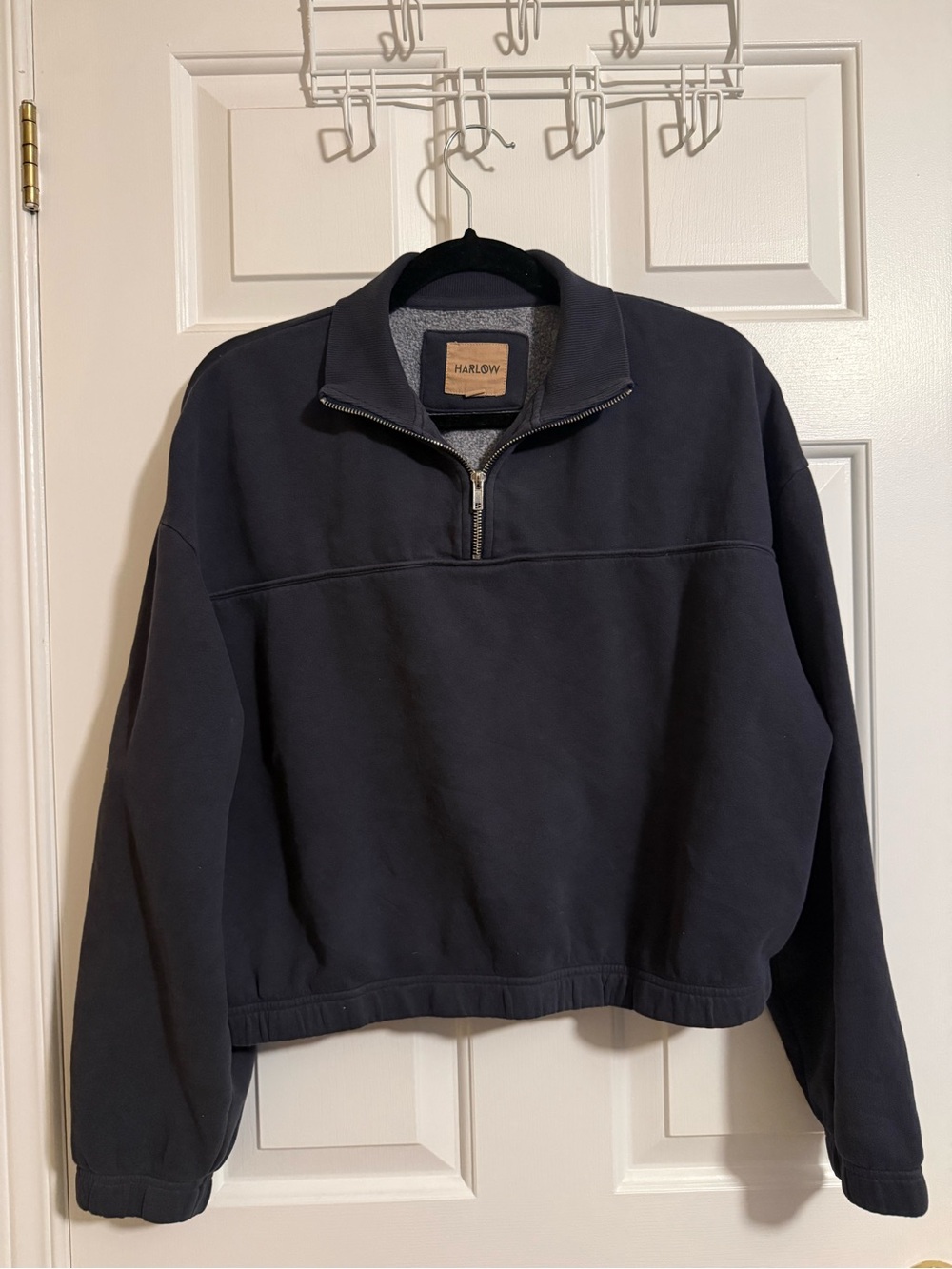 Boathouse Harlow Kourtney Navy Blue Quarter Zip Sweatshirt